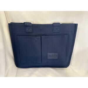 Canvas Tote Bag for Women, Large Work Purses Bible Tote- NAVY BLUE